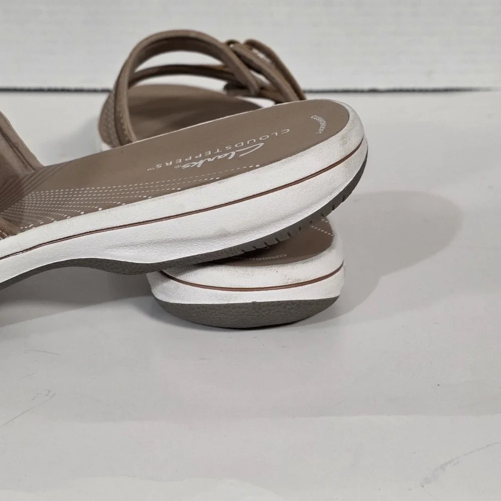 Clarks Breeze Piper Warm Beige Women's 11 Comfort Sandals 26171355
